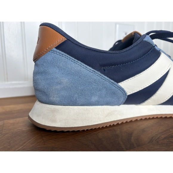 Kizik Milan Naval Academy Blue Sneakers Men's Size 12 Suede Lace-Up Tennis Shoes - Picture 7 of 11